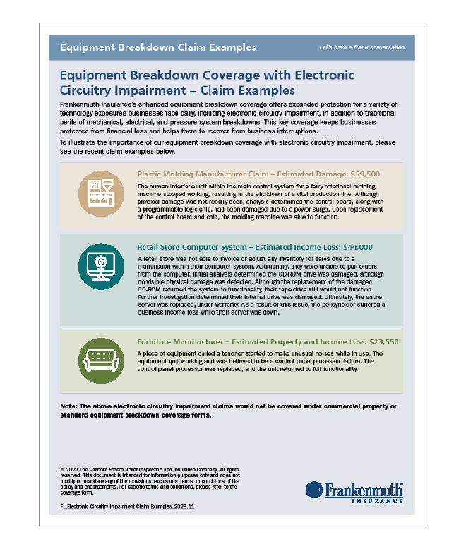 New Commercial Lines Claim Examples Flyer Now Available for Enhanced